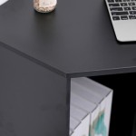 Computer Desk / Laptop Desk / Home Office / Study / Gaming Desk, Black, Corner